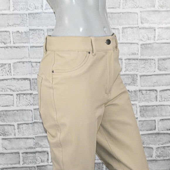 Lululemon Women's City Sleek Slim fit 5 Pocket High Rise Pants in beige sz 30 - Picture 10 of 12